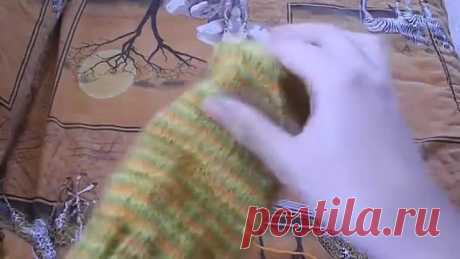 Вязание носков спицами (с мыска)