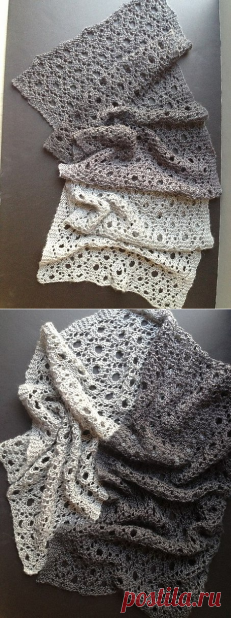 Шаль Reversible Circles of Lace.