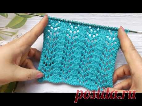 Lace Stitch Knit Pattern | Ajourmuster stricken | Punto Traforato ai ferri | Point Ajouré au Tricot