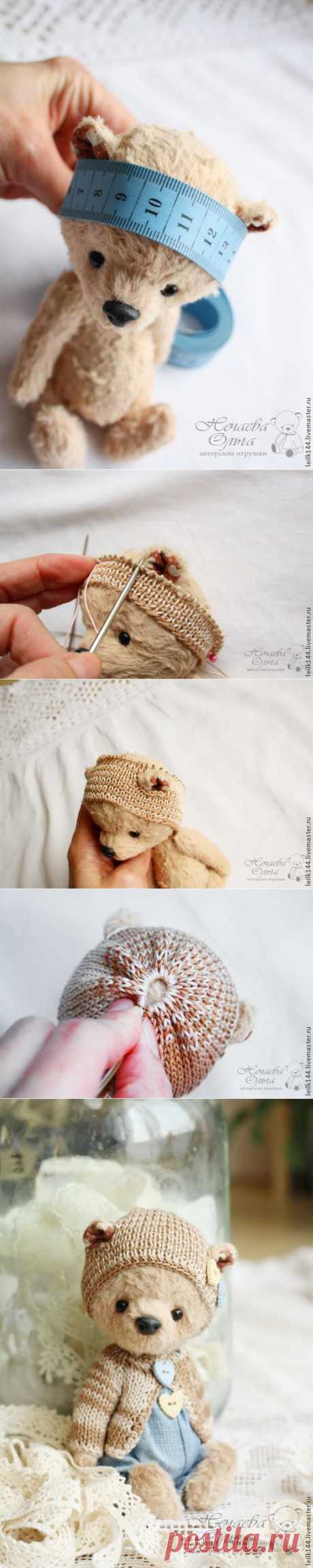 Как связать шапочку для мишки - Ярмарка Мастеров - ручная работа, handmade