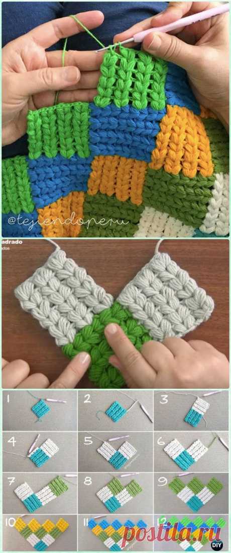 Crochet Block Blanket Free Patterns