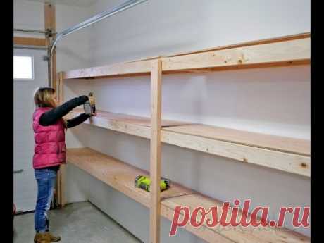 How to Build Garage Shelving - Easy, Cheap and Fast!