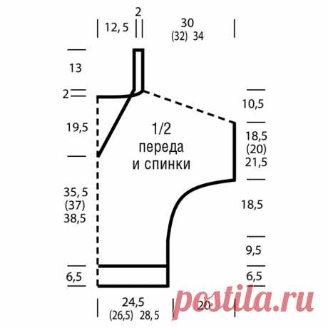 Пуловер из пушистой пряжи - схема вязания спицами. Вяжем Пуловеры на Verena.ru