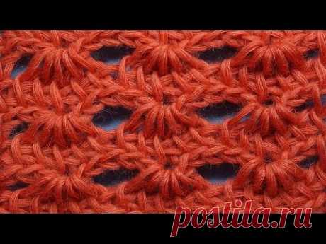 Узор вязания Волна   tunisian crochet pattern 33