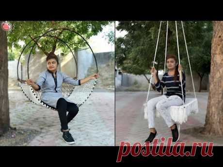 Home & Family ! 5 DIY Swing Jhula Making at Home ! Hanging Chair