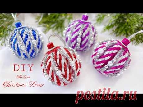 НОВОГОДНИЕ ИГРУШКИ ИЗ ФОАМИРАНА, МК / DIY Christmas Ornaments