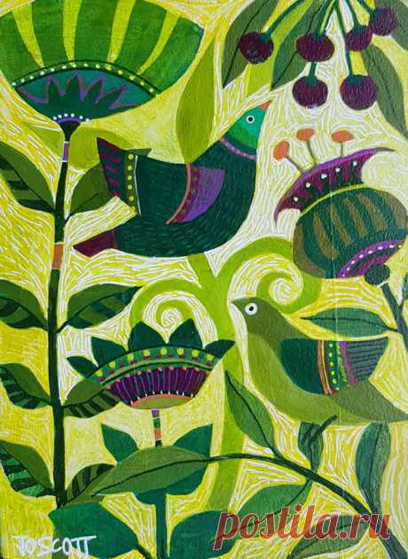 Bustling Birds | Jo Scott Art