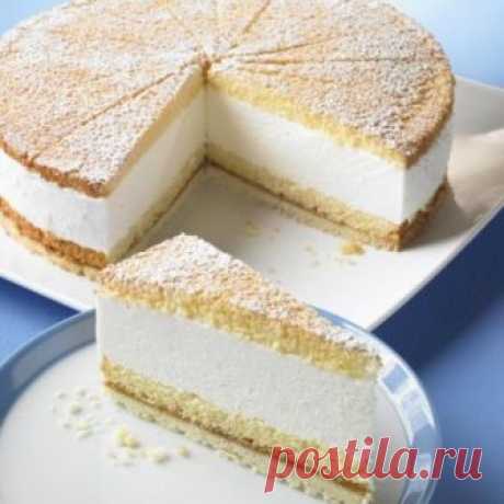 Творожно-сливочный торт ( Kaesesahnetorte ) : Торты, пирожные