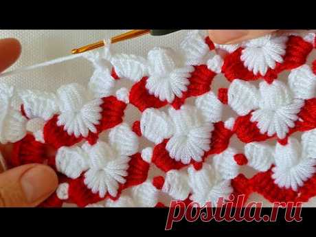 Very Easy Super Easy Knitting Crochet beybi blanket battaniye yelek çanta lif modeli