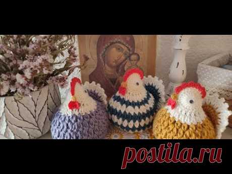 КУРОЧКА КРЮЧКОМ. ПАСХАЛЬНЫЙ СУВЕНИР. МК /CHICKEN CROCHETED. EASTER SOUVENIR. MK