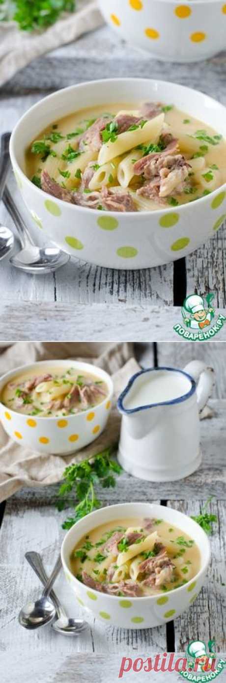 Куриный крем-суп с макаронами - кулинарный рецепт