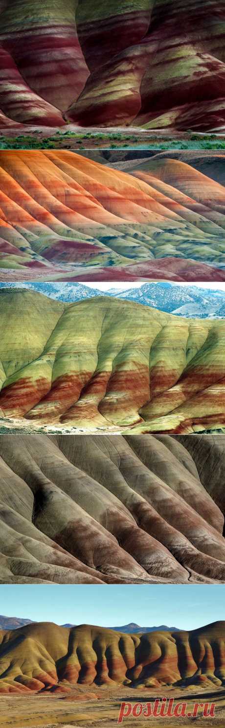 Пейнтед Хиллс-раскрашенные холмы (Орегон, США) | В мире интересного