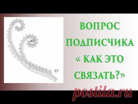 Элемент крючком \\ Вопрос подписчика &quot;Как это связать?&quot; \\ Вяжем по схемам