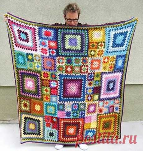 Multiple sized granny square a