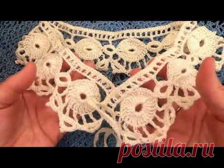 Воротничок , crochet collar , Вязание КРЮЧКОМ ( Воротник № 321)