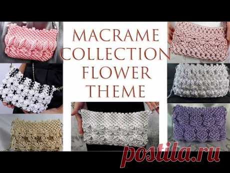 Macrame Video : Flower Theme Macrame Bag For Women Fashion Style