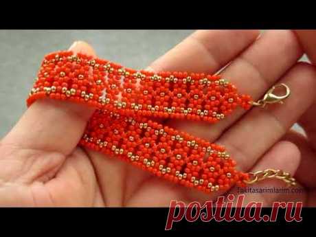 ŞIK VE KOLAY BONCUK BİLEKLİK YAPILIŞI / STYLISH AND EASY BEAD BRACELET MAKING