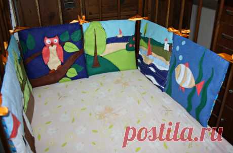 Шьем бортик для детской кроватки - Ярмарка Мастеров - ручная работа, handmade