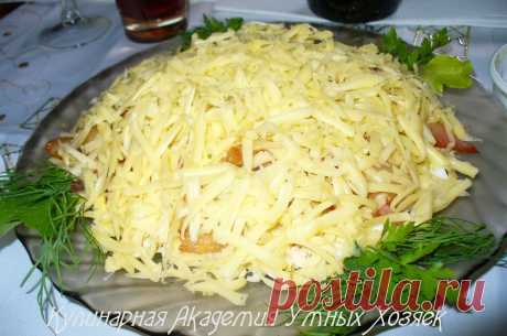 Слоеный салат с куриной грудкой &quot;Элиза&quot;