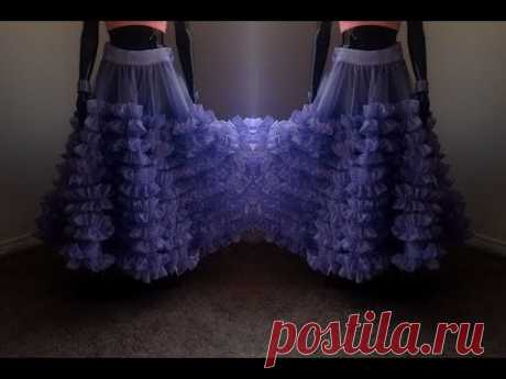 How to Make Designer Ruffled DIY Skirt | Zip Method |