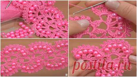 Crochet Beaded Tape Tutorial - Lace Pattern