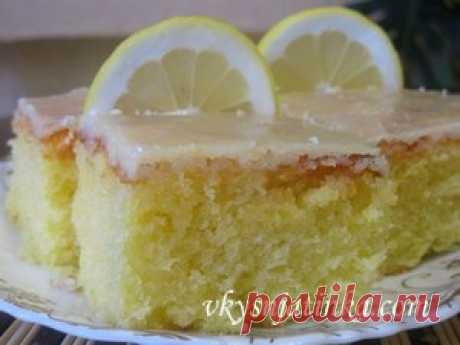 Лимонные пирожные - рецепт с фото