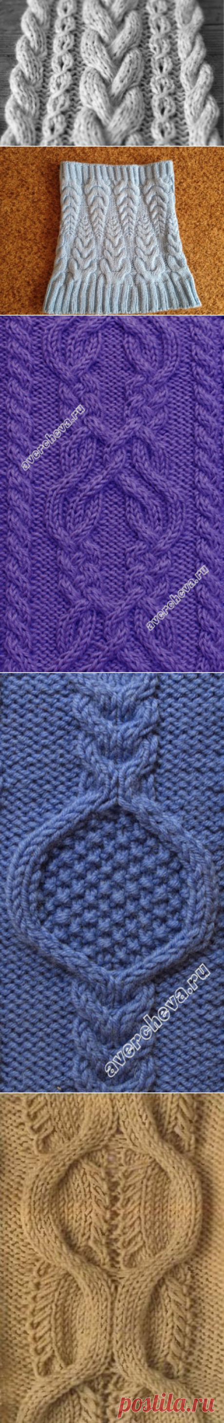 Как связать шарф снуд спицами + подборка узоров для их вязания