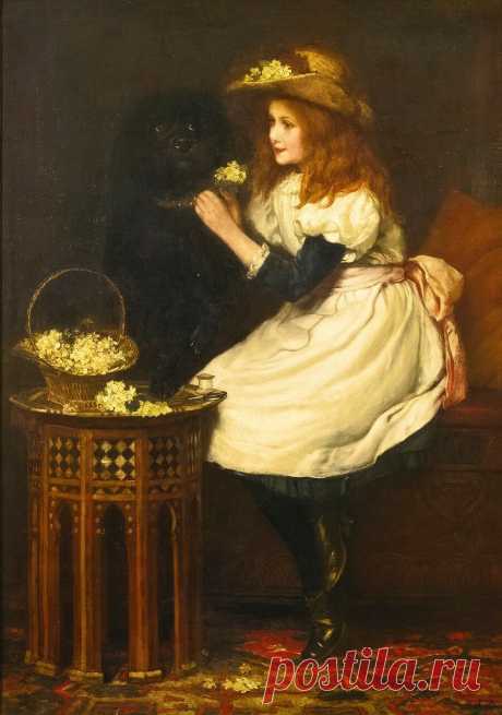 Французский художник Jules-Adolphe Goupil (1839 - 1883)