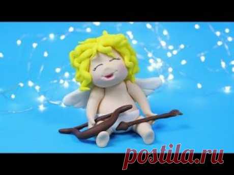 CUPID VALENTINES DAY CAKE TOPPER TUTORIAL! Easy step by step cake decorating