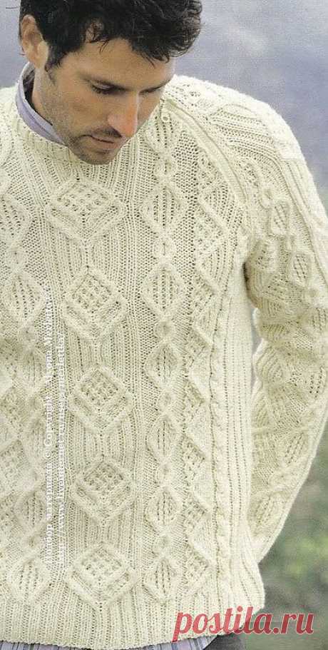 Пуловер спицами ...от Phildar (Франция)