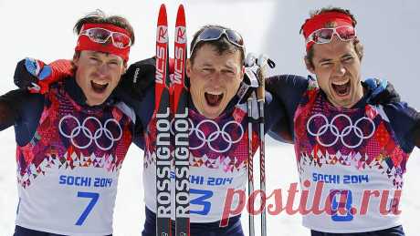 Ъ - Впервые в истории российские лыжники заняли весь олимпийский пьедестал