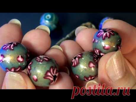 Amazing Beads. Faux Murano Glass from Polymer Clay. Unique Technique. Tutorial - YouTube