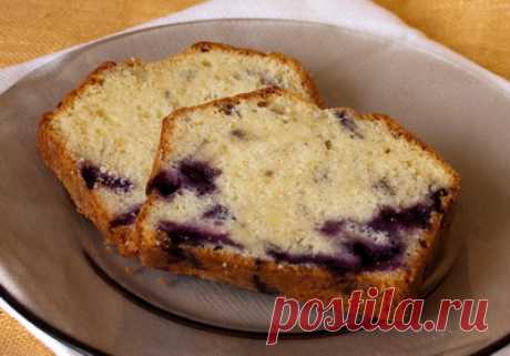 Пошаговый фото-рецепт фунтового кекса с голубикой | Выпечка | Вкусный блог - рецепты под настроение