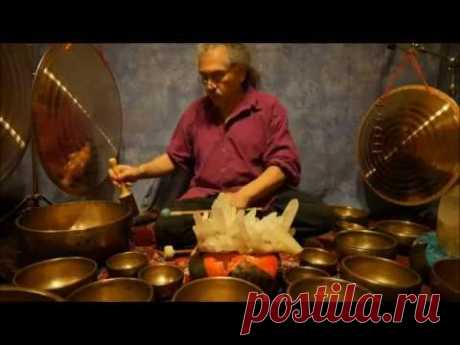 Crystal Chakra Meditation with Antique Tibetan Singing Bowls