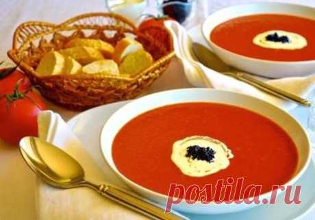Суп-пюре томатный «Кровавая Мэри» / Простые рецепты