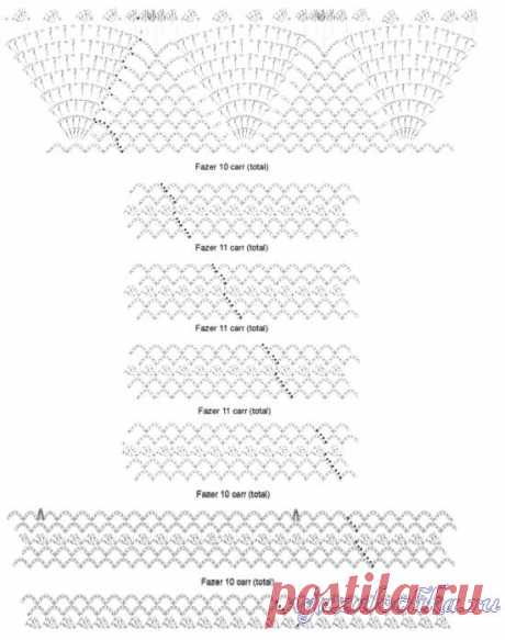 Длинная юбка крючком от EuroRoma