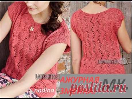 Узор &quot;Ажурная Змейка&quot;./ knitting pattern/