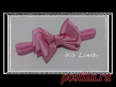 Como Fazer Laçinho RN / How To Make A  Hair Bow - By Iris Lima