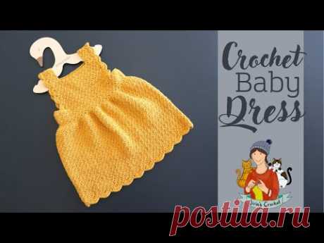 Crochet Easy Baby Dress / Newborn And Toddler Sizes