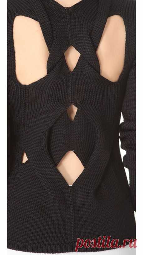 Alexander Wang Molded Cable Zip Front Cardigan | SHOPBOP