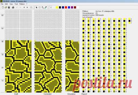 Питон с расширением от k-helen2009 : Жгуты с расширением : формат dbb и jbb : Схемы для вязаных жгутов : Файлы : jbead