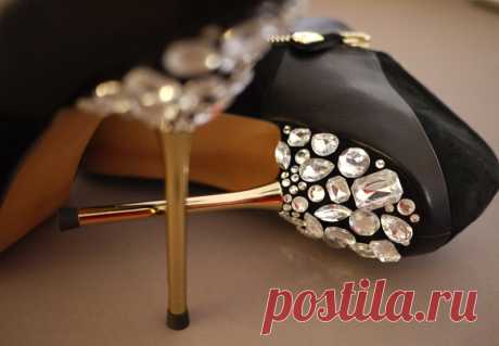 DIY Miu Miu Jeweled Heels