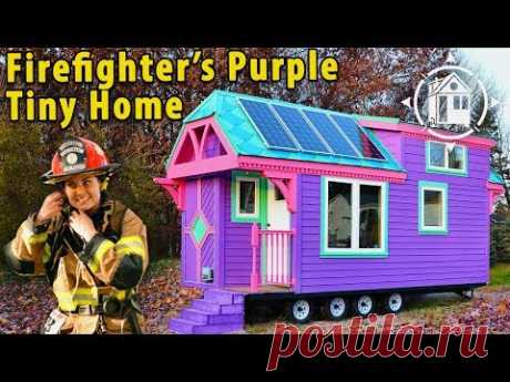 Colorful Victorian Tiny House for a Female Firefighter