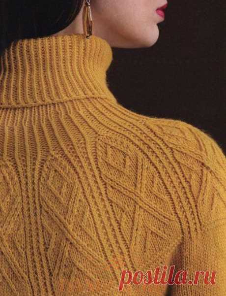 Женский пуловер «Crown Jewels»

Элегантный женский пуловер украшен рисунком со жгутами на круглой кокетке. 

Описание пуловера переведено из журнала “Vogue Knitting” осень 2018.

Размеры:

S (M, L, 1X, 2X)

Окружность груди – 91.5 (101.5, 111.5, 122, 132) см,

Длина – 56 (57, 58.5, 59.5, 61) см,

Окружность руки на уровне проймы – 30.5 (33, 35.5, 37, 39.5) см.

Необходимые материалы:

Пряжа Kelbourne Woolens Andorra (60% мериносовая шерсть, 20% горная шерсть, 20% мохер; 16...