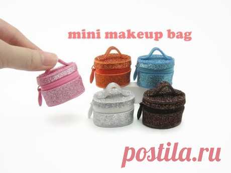 DIY Miniature Doll Mini Makeup Bag