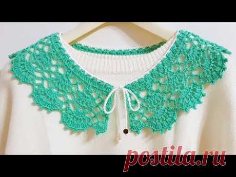 (54) #183 Crochet collar[Eng] - YouTube