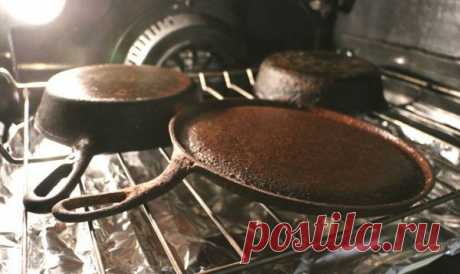 ​Чистим старую чугунную сковороду: пошаговая инструкция — Полезные советы