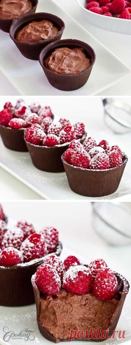 Raspberry Chocolate Cups *****Смотрите видео: https://www.youtube.com/watch?v=gaoGfJx_VIw