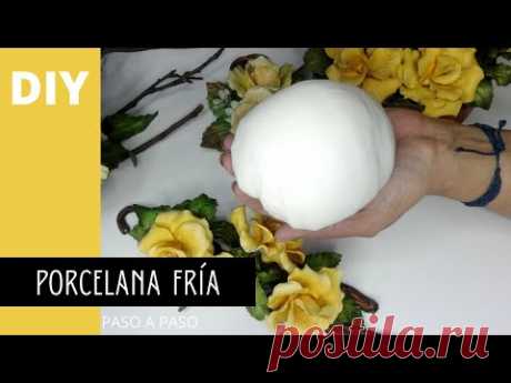 Como hacer PORCELANA FRÍA casera : RECETA FÁCIL Y ECONÓMICA. Cold Porcelain Recipe