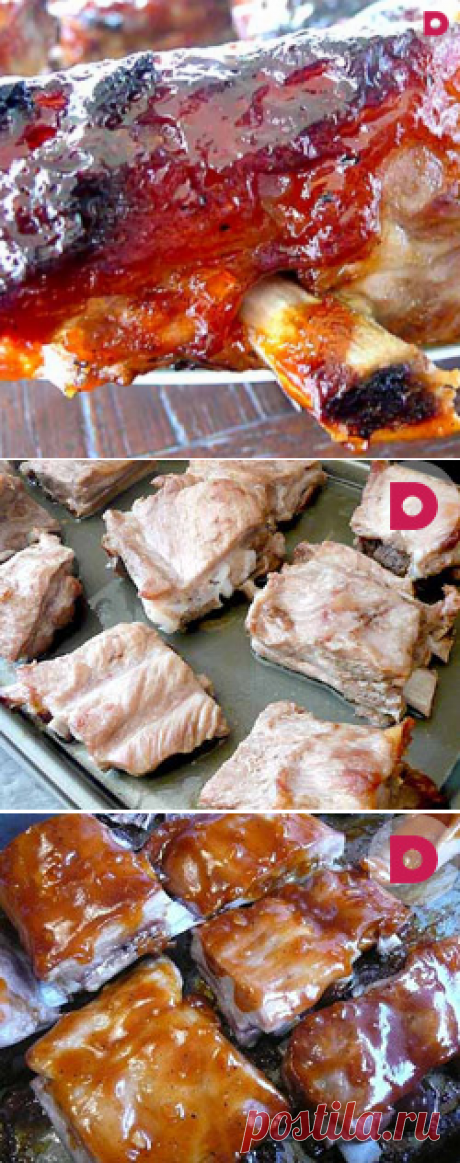 Свиные ребрышки «барбекю» в духовке, рецепт приготовления